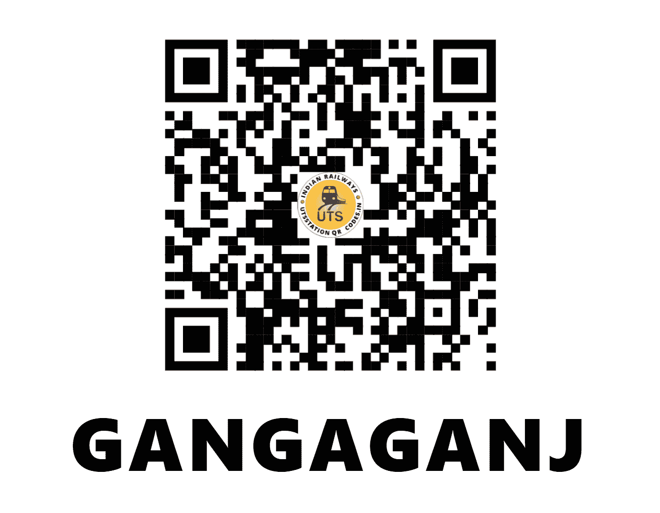 UTS QR Code for GANGAGANJ - GANG (NR - UTTAR PRADESH)